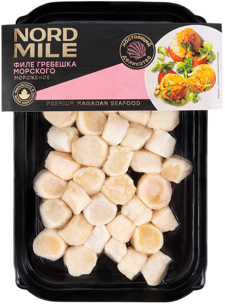 Изображение товара Гребешок Филе Nord Mile 300 гр - качественный морской деликатес