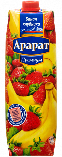 Бананово-клубничный напиток Ararat Premium 0.97 л
