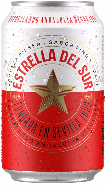Светлое пиво Estrella Sur 0.33 л