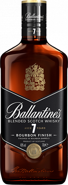 Виски Ballantine's Bourbon Finish, 7 летней выдержки 0.7 л