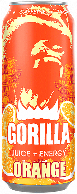 Энергетики Gorilla Orange Juice Energy 0.45 л