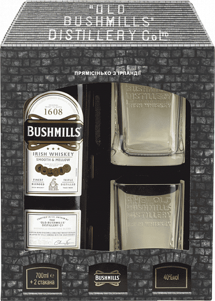 Виски Bushmills Original + 2 бокала 0.7 л