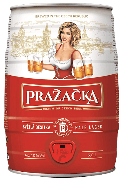 Изображение товара Пиво светлое Prazacka 5 л Чехия 4 Крепость натуральное освежающее