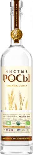 Водка Чистые Росы из ржаного зерна