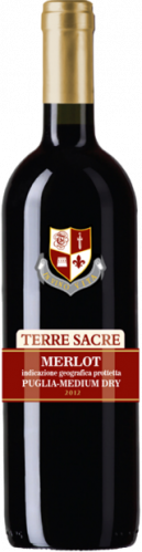 Вино Terre Sacre Merlot Puglia сухое красное