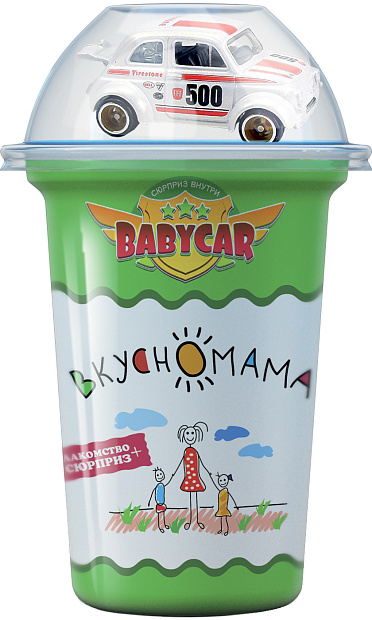 Кукурузные шарики в молочной кондитерской глазури с игрушкой Babycar-Сюрприз