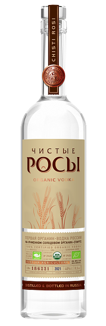 Изображение товара Водка Чистые Росы из ячменного зерна Изображение товара Водка Чистые Росы из ячменного зерна