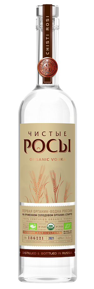 Изображение товара Водка Чистые Росы из ячменного зерна Изображение товара Водка Чистые Росы из ячменного зерна
