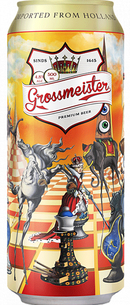 Светлое пиво Grossmeister 0.5 л