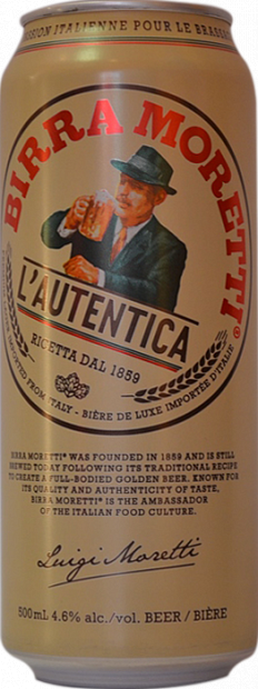 Светлое пиво Birra Moretti L'Autentica 0.5 л