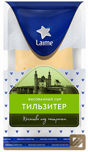 Сыр фасованный Тильзитер "LAIME" 150г ломтики