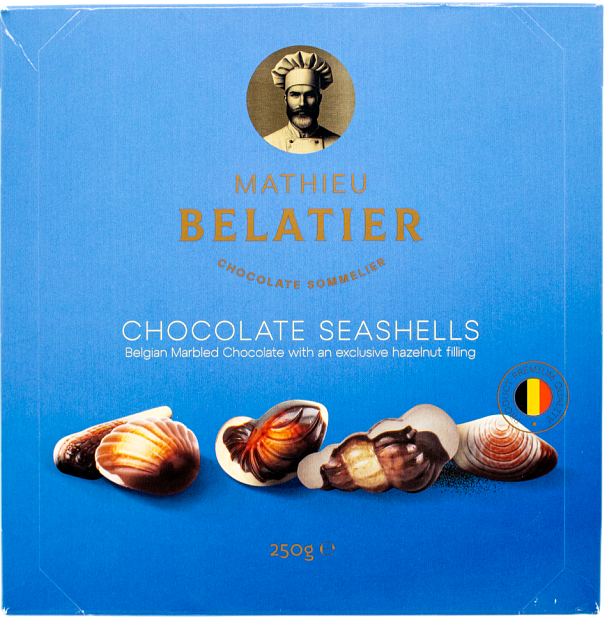 Изображение товара Шоколадные конфеты ракушки Mathieu Belatier - изысканный вкус Бельгии