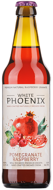 Изображение товара Медовуха White Phoenix Гранат-малина 0.45 л, крепость 5.6 %