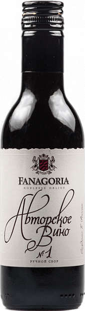 Вино Fanagoria Avtorskoe Vino №1 красное сухое 0.187 л
