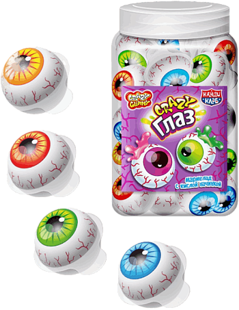 Изображение товара Мармелад Crazy Глаз с кислой начинкой