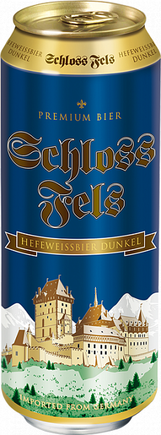 Тёмное пиво SCHLOSSFELS Hefeweizen 0.5 л
