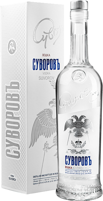 Изображение товара Водка Суворов 0. 5 л Ветеранская зерновая водка с русскими ингредиентами Изображение товара Водка Суворов 0. 5 л Ветеранская зерновая водка с русскими ингредиентами