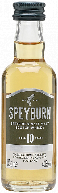 Виски Speyburn, 10 летней выдержки 0.05 л