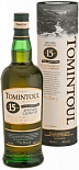 Виски Tomintoul, Speyside Glenlivet Peaty Tang, 15-летней выдержки, в тубе