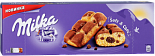 Пирожное Milka бисквитное с шоколадной начинкой и кусочками молочного шоколада, 175г