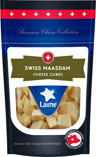 Сыр Маасдам Laime Cheese Cubes