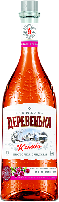 Изображение товара Настойки Зимняя деревенька клюква Изображение товара Настойки Зимняя деревенька клюква