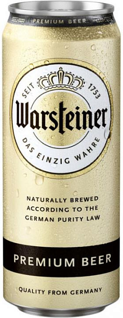 Светлое пиво Warsteiner Premium beer 0.5 л