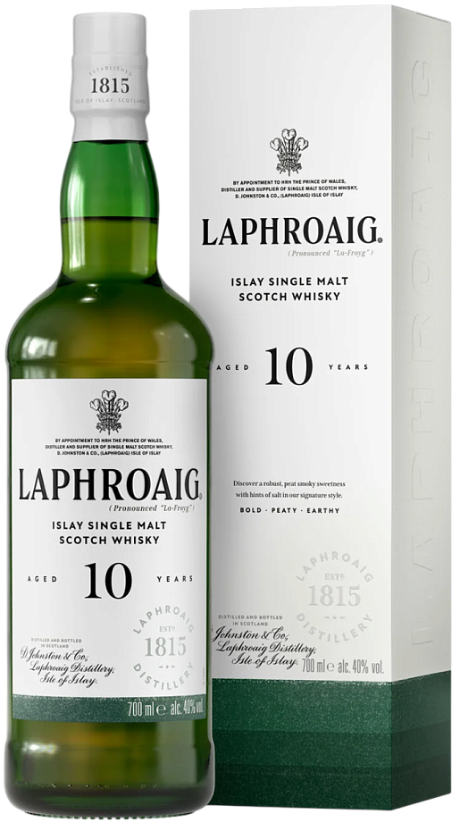 Изображение товара Виски Laphroaig 10 Single Islay Malt в п/у Изображение товара Виски Laphroaig 10 Single Islay Malt в п/у
