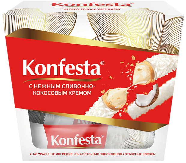 Изображение товара Конфета с кокосовой начинкой 150г - натуральное лакомство с ароматом кокоса