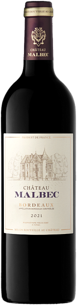 Изображение товара Вино Chateau Malbec Французское красное сухое 0.75 л
