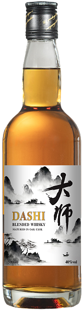 Изображение товара Виски DASHI купажированный 0.5 л 40 крепости выдержка 3 года Китай