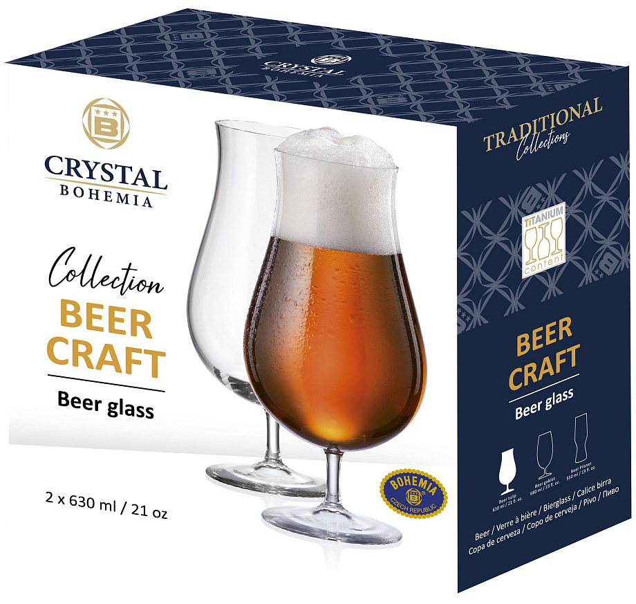Изображение товара Бокалы для пива Crystal Bohemia 630 мл комплект 2 шт. Титанопрочное стекло Изображение товара Бокалы для пива Crystal Bohemia 630 мл комплект 2 шт. Титанопрочное стекло