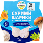 Сурими-шарики с мягким сыром и лесными грибами