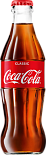 Газированная вода Coca-Cola в стеклянной бутылке