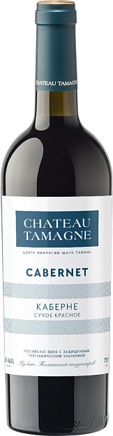 Вино Шато Тамань. Каберне 0.75 л красное сухое российское