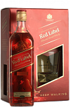 Виски Johnnie Walker Red Label, с подарочным стаканом