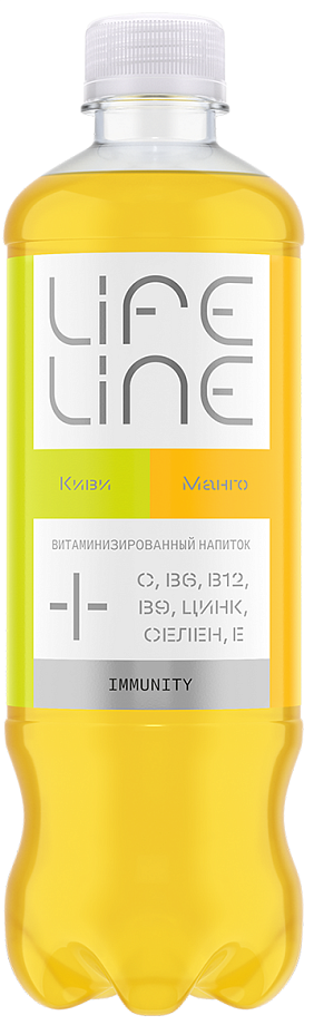 Изображение товара Напиток витаминизированный LifeLine Immunity манго-киви без газа Изображение товара Напиток витаминизированный LifeLine Immunity манго-киви без газа