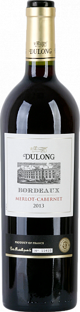 Вино Merlot-Cabernet Bordeaux Dulong 0.75 л
