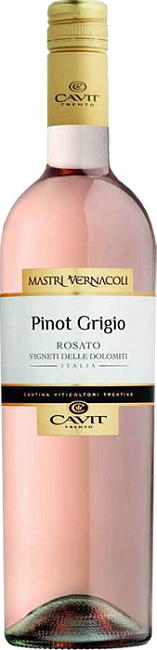 Изображение товара Вино Mastri Vernacoli Pinot Grigio Розовое 0.75 л 12,5% сухое Изображение товара Вино Mastri Vernacoli Pinot Grigio Розовое 0.75 л 12,5% сухое