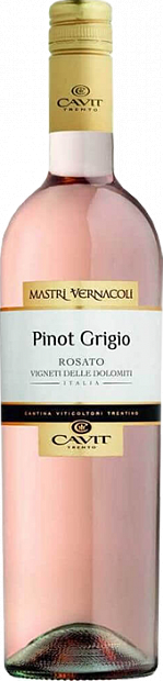 Вино Mastri Vernacoli Pinot Grigio Rosato 0.75 л
