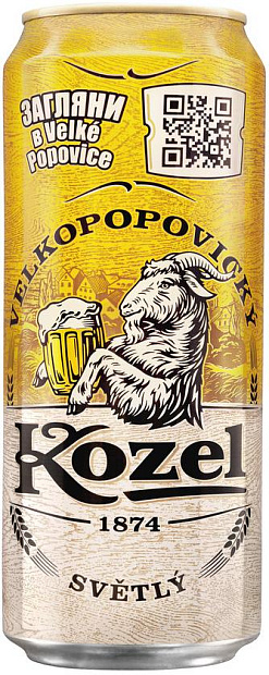 Светлое пиво Velkopopovicky Kozel 0.45 л