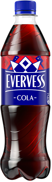 Изображение товара Газированный напиток Evervess Cola - насыщенный пряный вкус, 0.5л