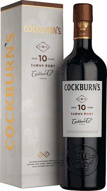 Портвейн Cockburn's 10 YO Tawny Port в подарочной упаковке 0.75 л