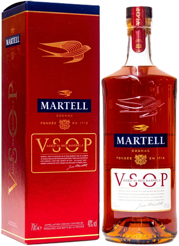 Изображение товара Коньяк Martell VSOP Aged in Red Barrels 0.7л Франция Изображение товара Коньяк Martell VSOP Aged in Red Barrels 0.7л Франция