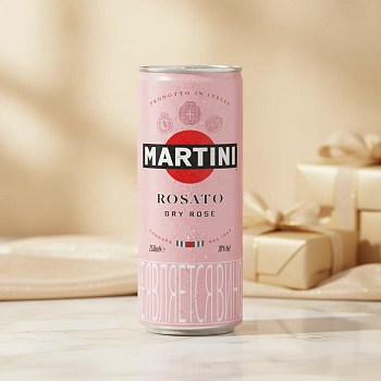 Игристое вино Martini Rosato 0.25 л в банке