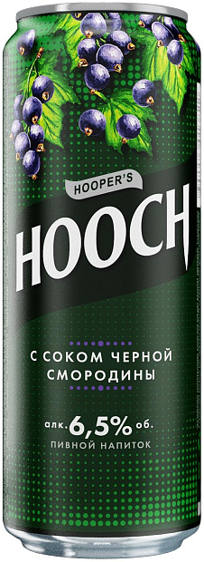 Изображение товара Хуууч Супер с соком черной смородины 0.45 л натуральный напиток безалкогольный