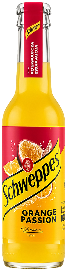 Газированная вода Schweppes ORANGE апельсин маракуйа 0.275 л