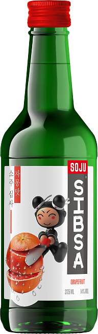 Изображение товара Соджу с Грейпфрутом Soju Sibsa 14% - Ароматный корейский напиток Изображение товара Соджу с Грейпфрутом Soju Sibsa 14% - Ароматный корейский напиток