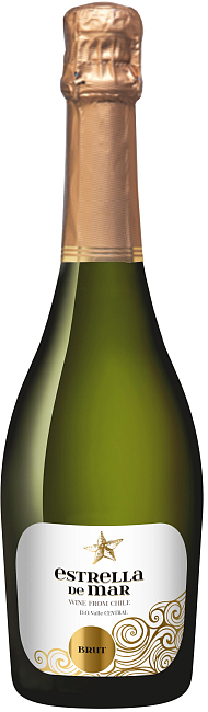 Изображение товара Игристое вино Estrella del Mar White Brut Чили 0.75 л